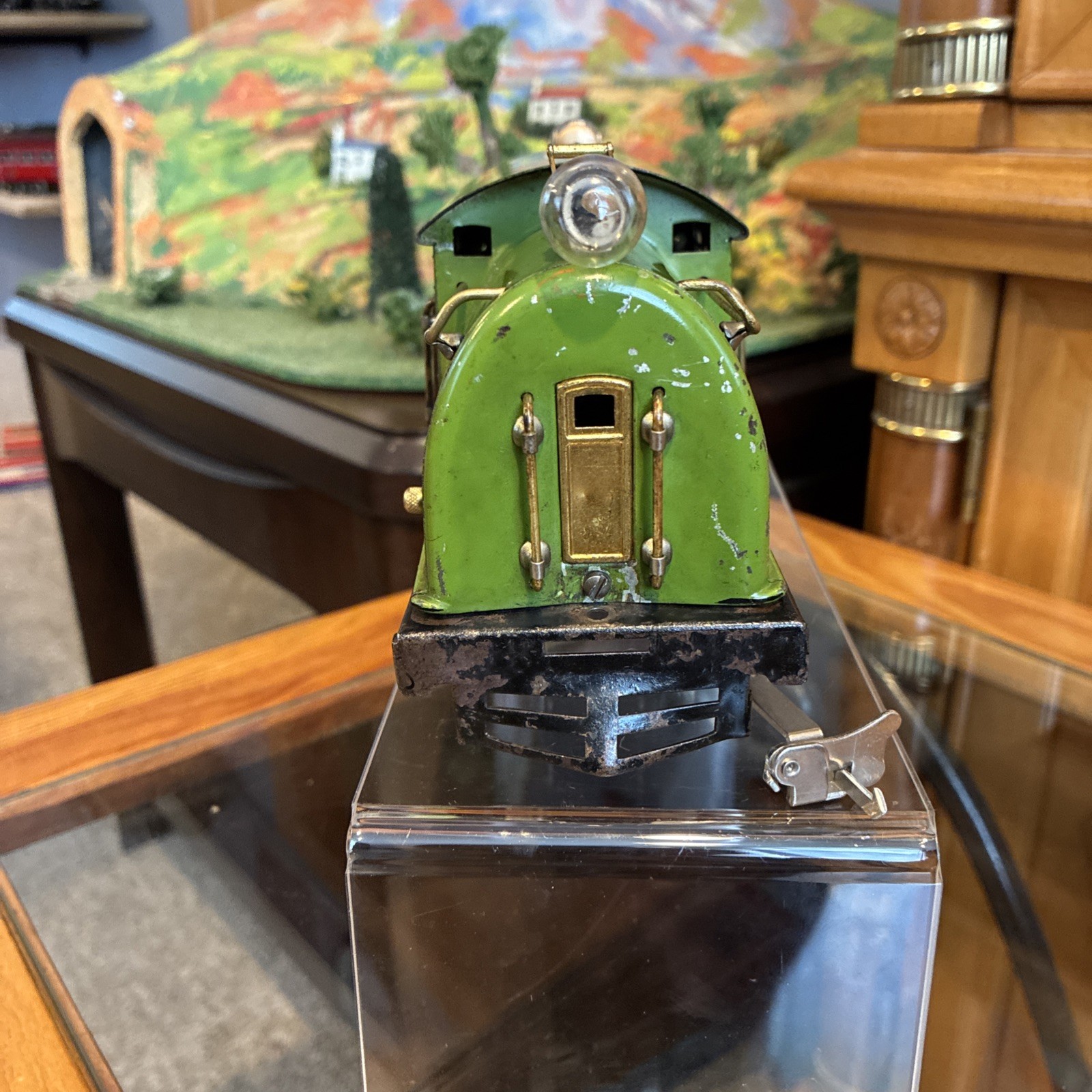~Smooth Runner~Lionel Prewar O Gauge 254 (Pea Green) Manual Reverse! SEE VIDEO!