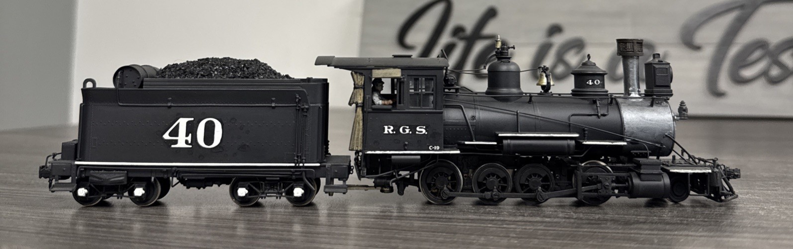 Pacific Fast Mail Sn3 Brass Consolidation Rio Grande Southern 2-8-0 C-19 #40