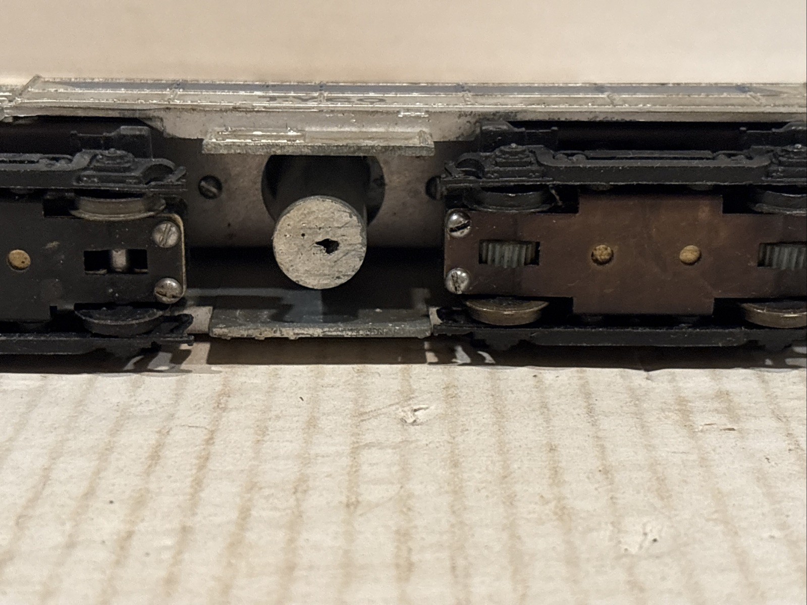 Vintage 1958 T.Y.C.O Streamliner Train Engine Aluminum HO Scale Untested