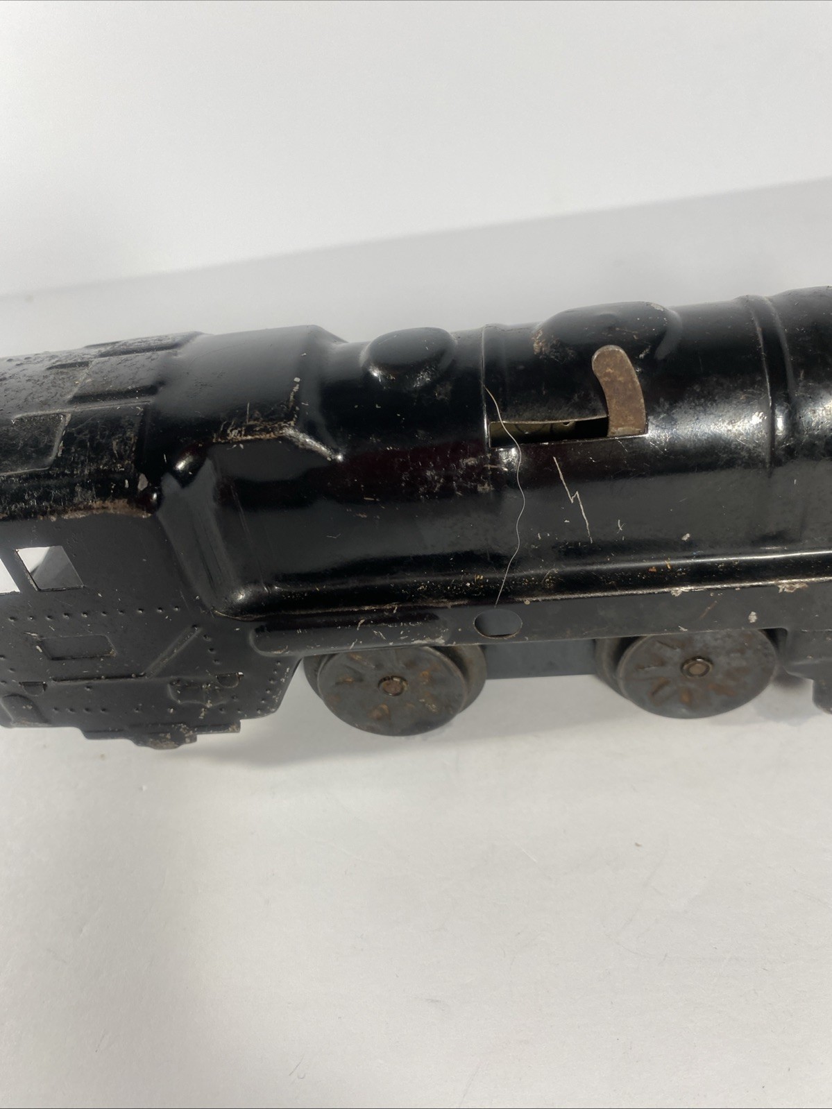 Marx Trains O Gauge Tinplate Wind-Up Steam Locomotive Engine Tested Works No Key