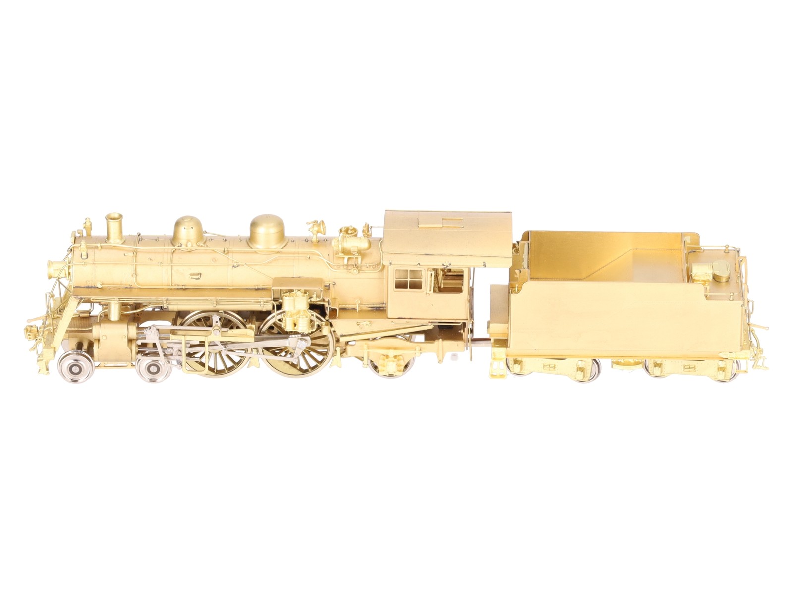 New England Rail Service HO BRASS Class J-1 4-4-2 Steam Loco & Tender- Unpainted