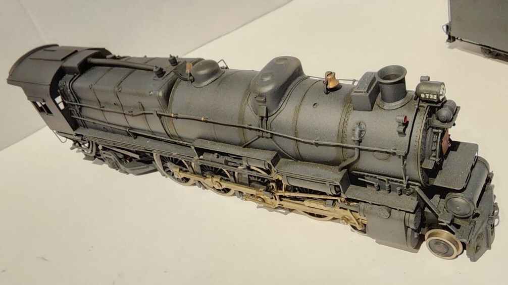 O SCALE 2-RAIL BRASS MODEL USH US HOBBIES KTM PENNSYLVANIA 4-8-2 CLASS M1A #6732