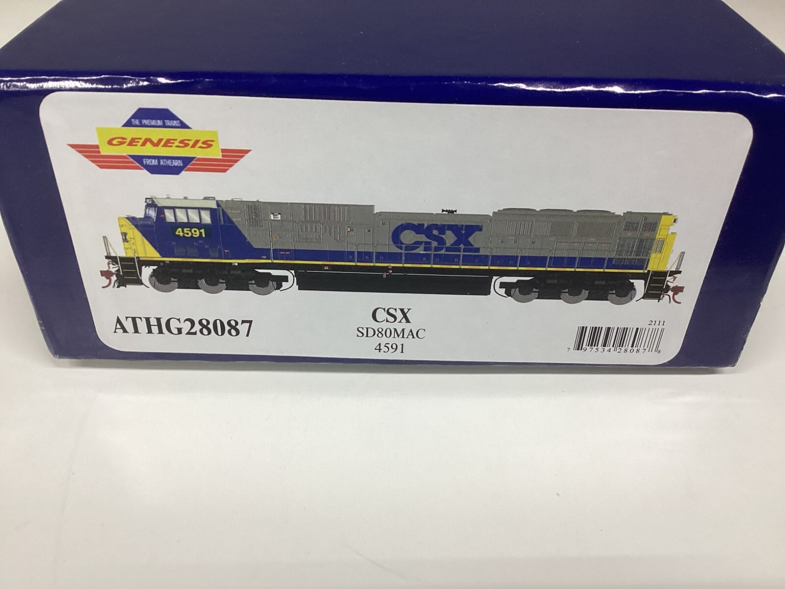 Athearn #G28087 HO scale “CSX” SD80MAC DCC & SOUND READY Rd.#4591