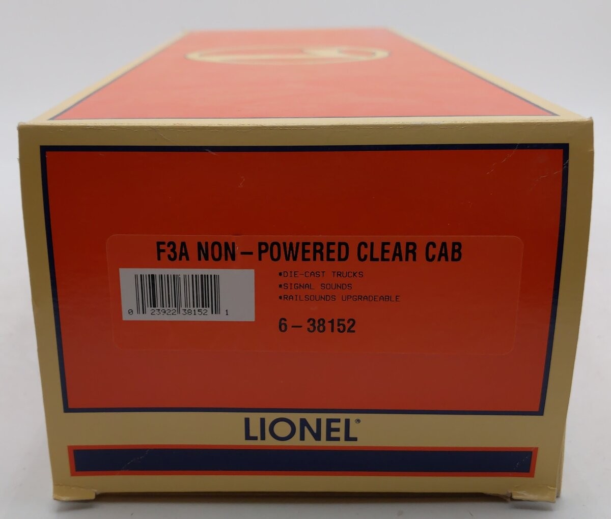 Lionel 6-38152 O Lionel Lines F3A Non-Powered Clear Cab Diesel Locomotive #1900