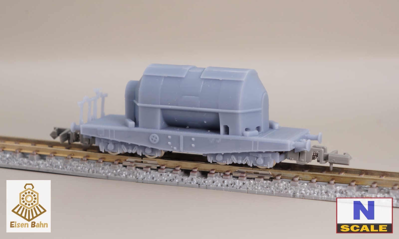 1/160 (N-scale) WWII German V2 Liquid Oxygen tank wagon /w wheels resin kit