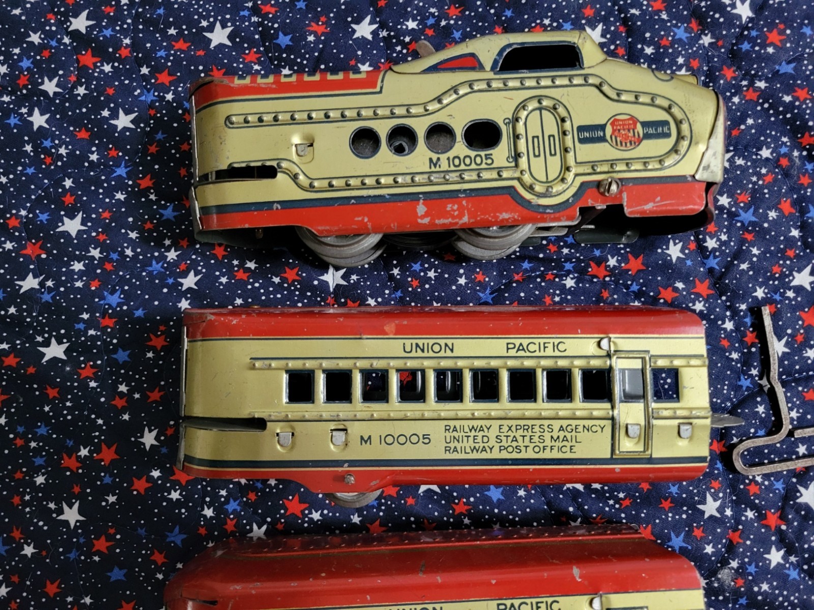 Marx M10005 Union Pacific Articulated O gauge Streamliner 4 Car Set