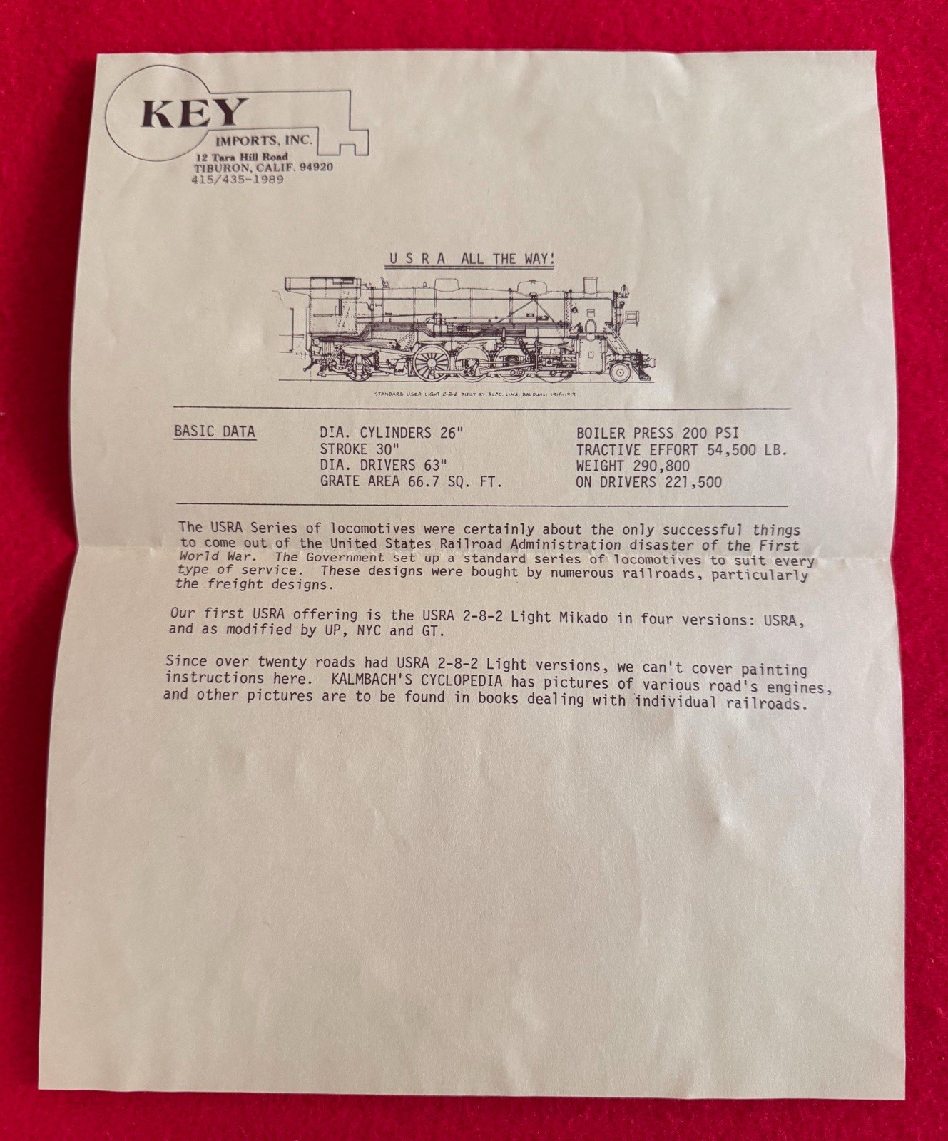 HO Brass Key Imports ACL Atlantic Coast Line P-5 4-6-2 Pacific