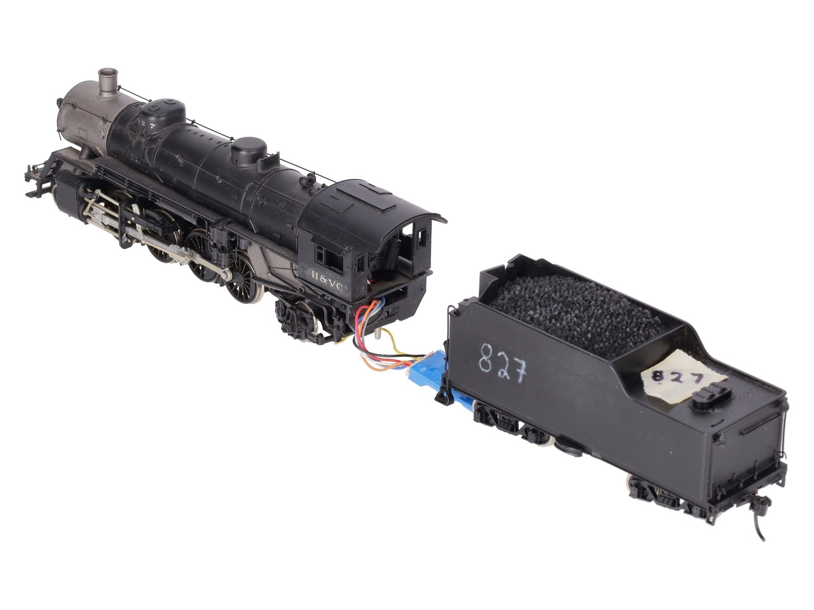 Athearn G9001 HO Scale H&VC USRA 2-8-2 Mikado Steam Locomotive & Tender – Custom