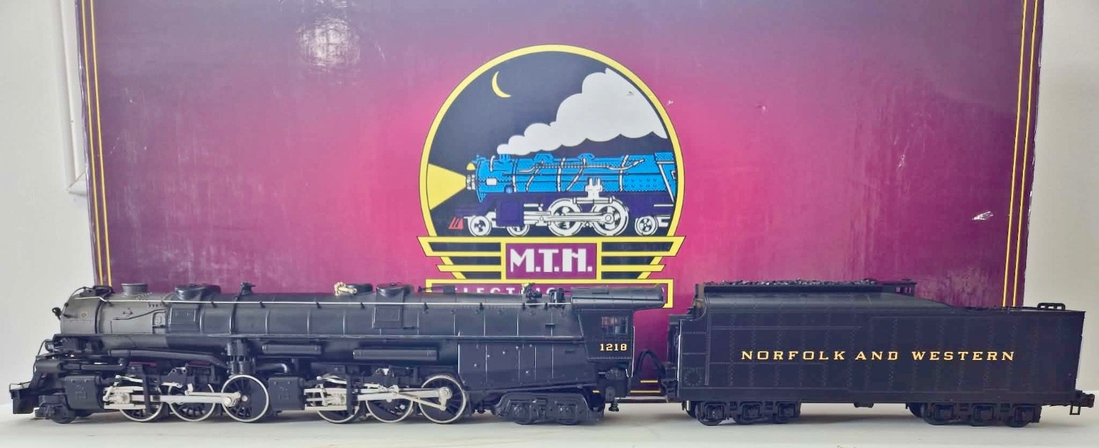 MTH Premier N&W 1218 2-6-6-4 Steam Engine PS1 O Gauge NEW Battery Tested