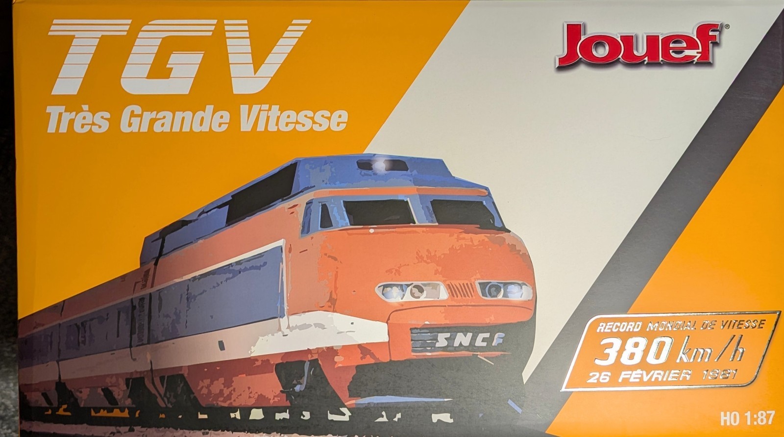 JOUEF TGV RECORD DU MONDE WORLD SPEED RECORD SPECIAL 4 PIECE SET HO HJ2412 SNCF