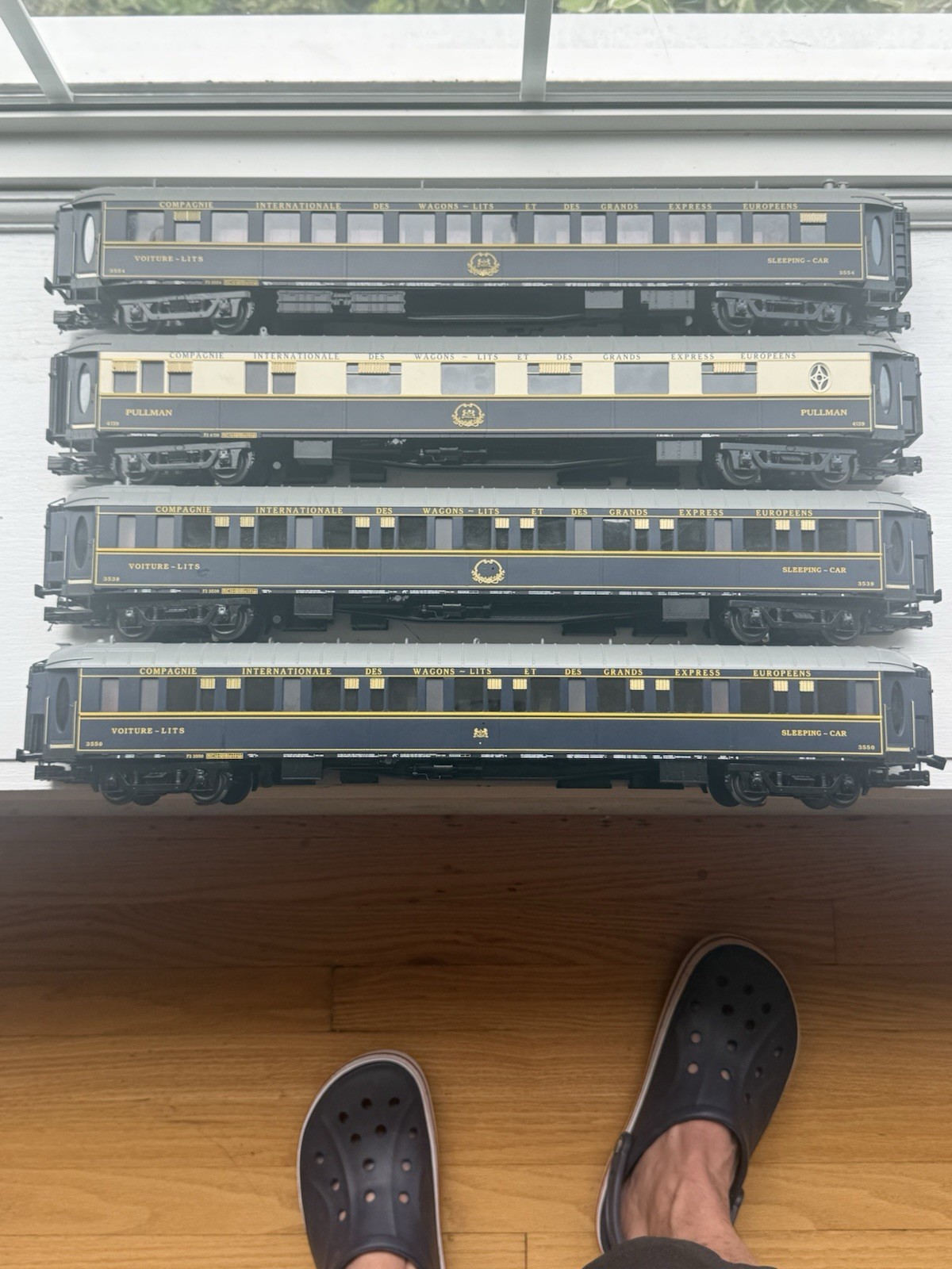 MYH premierO Gauge CIWL orient Express 4 Passenger Cars Pullman Sleeping Cars