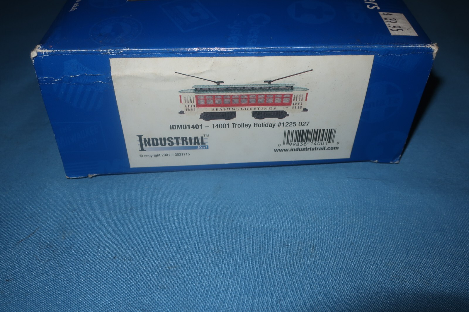 Industrial Rail IDM #14001 O27 Seasons Greetings Powered Trolley #1225
