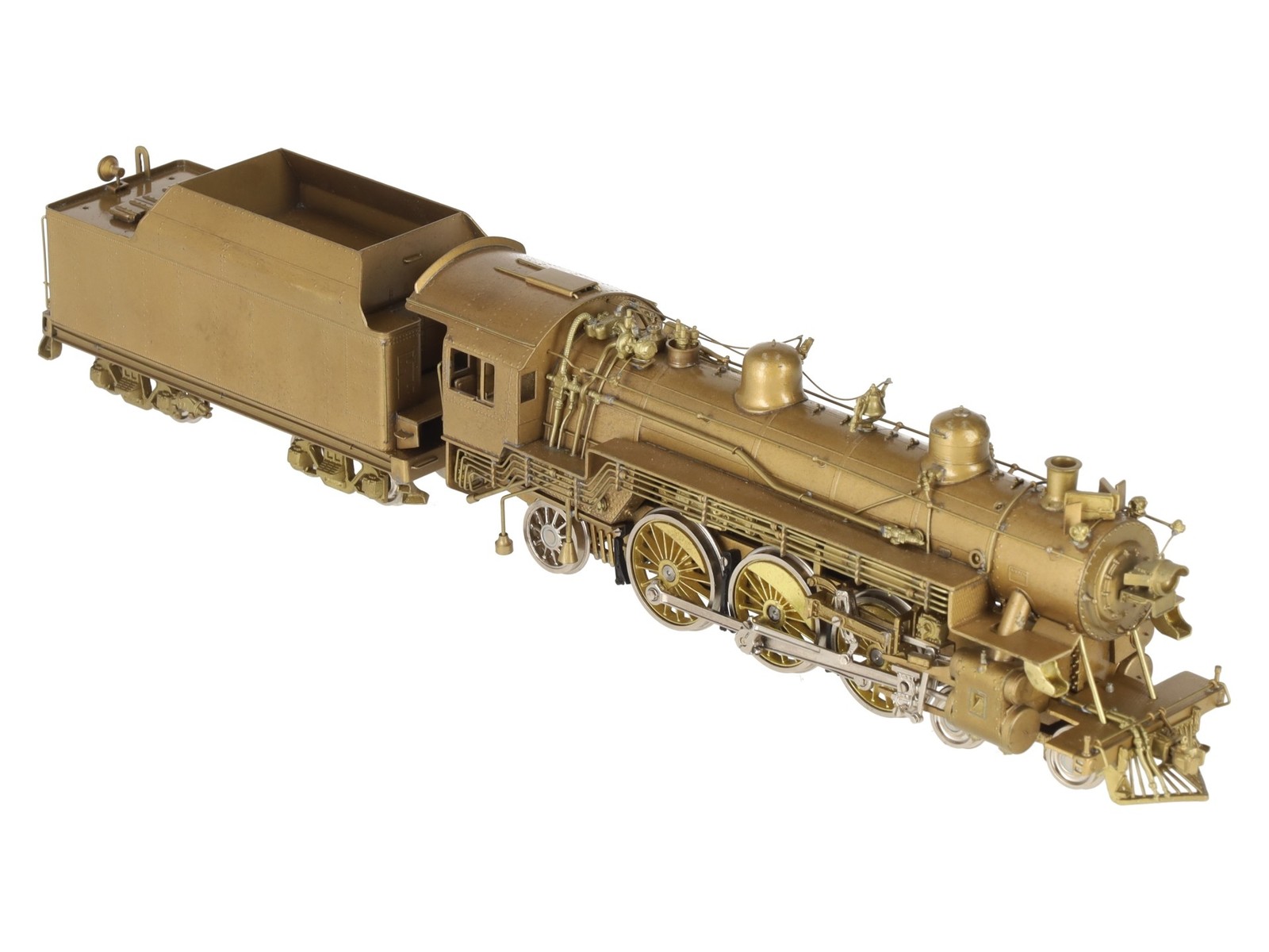Overland OMI-1447 HO BRASS C&O F-15 4-6-2 Steam Locomotive & Tender -Unpainted