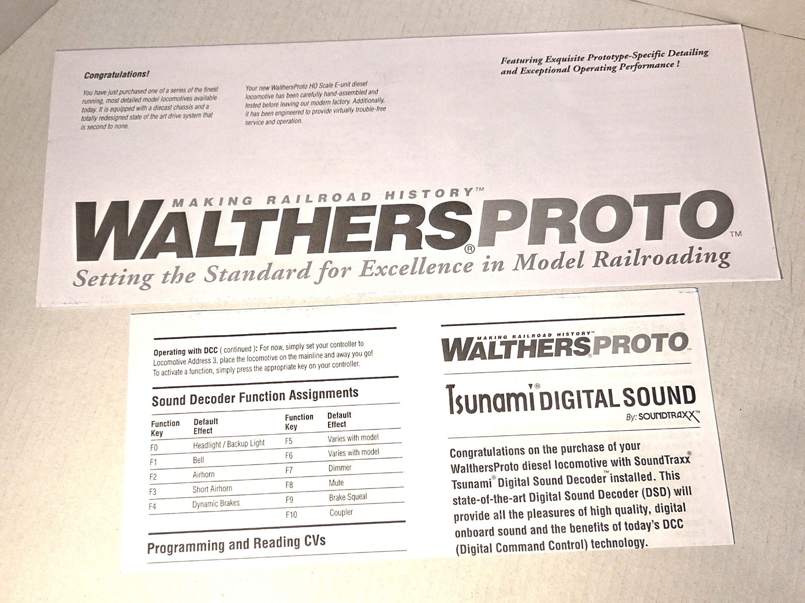 WalthersProto HO Scale EMD E8A PRR #5711A Tsunami Sound DCC w/ Original Box Exce