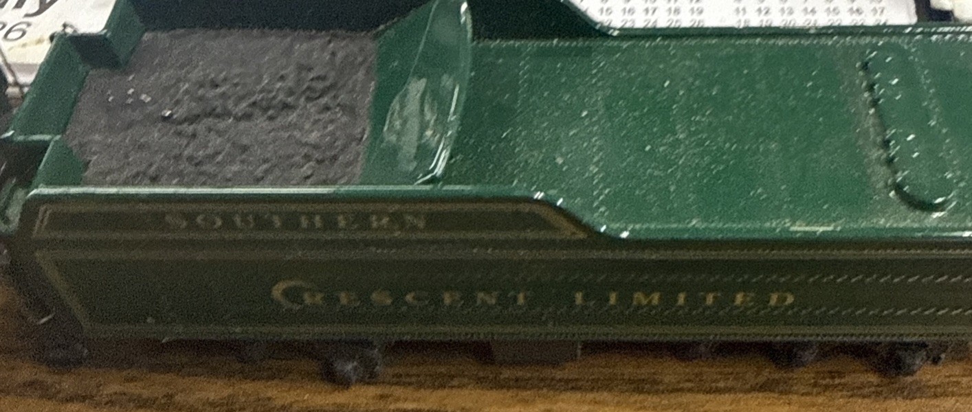 HO Southern Crescent Limited #1396 Steam Locomotive & Case Franklin Mint NIB