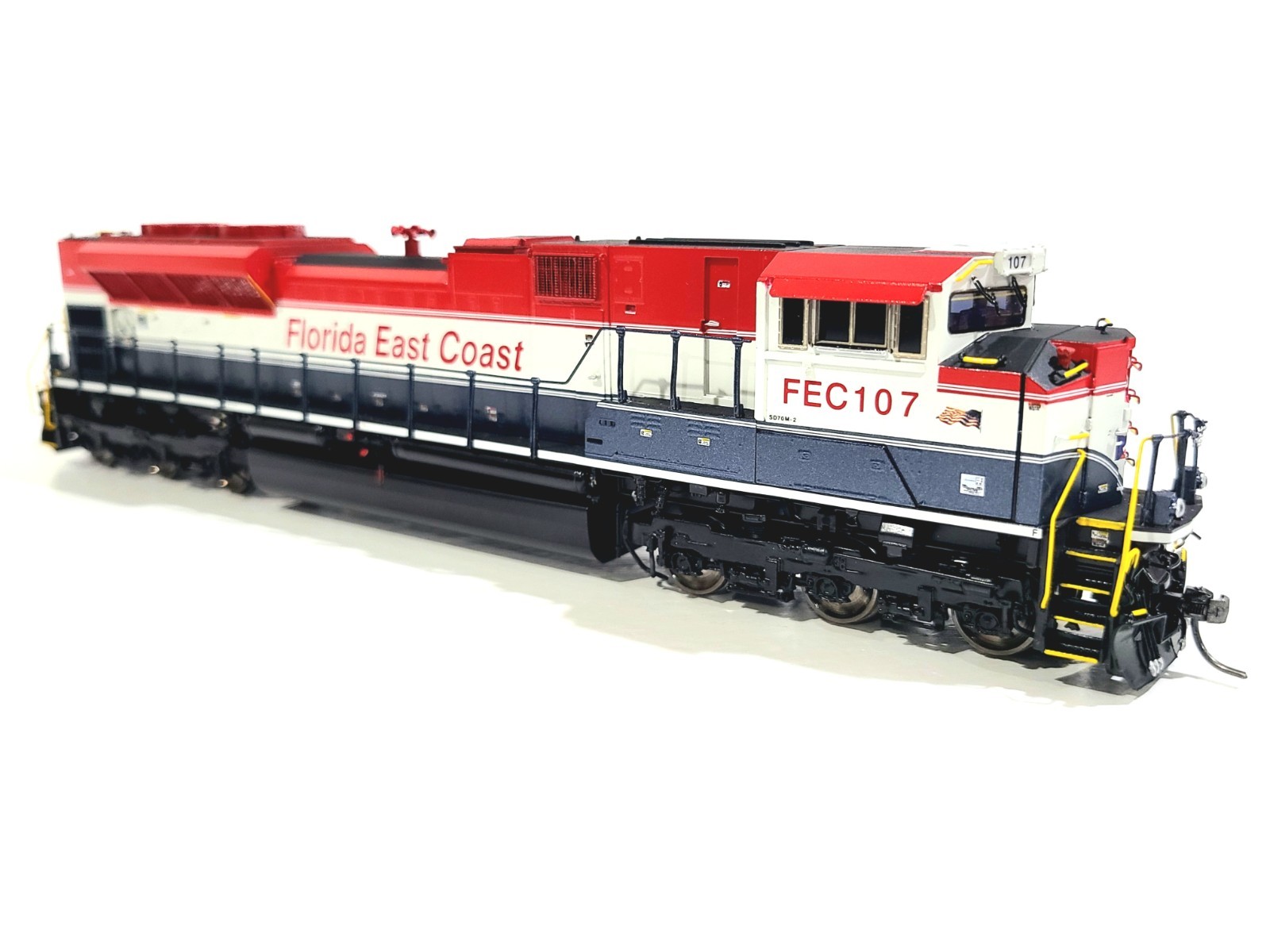 Overland OMI FEC SD70M-2 Florida East Coast Rail America #107 HO Brass AA-1605-3