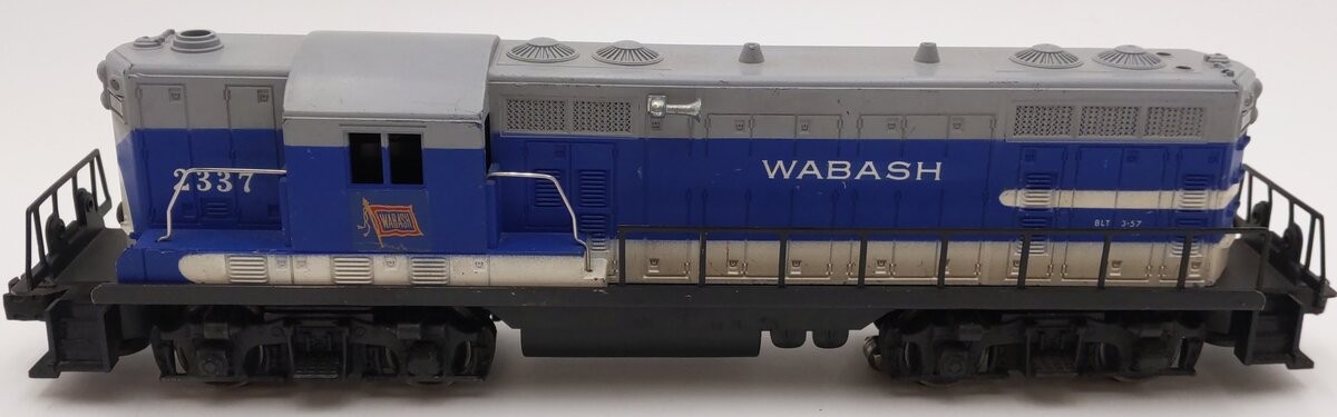 Lionel 2337 Vintage O Wabash GP-7 Powered Diesel Locomotive