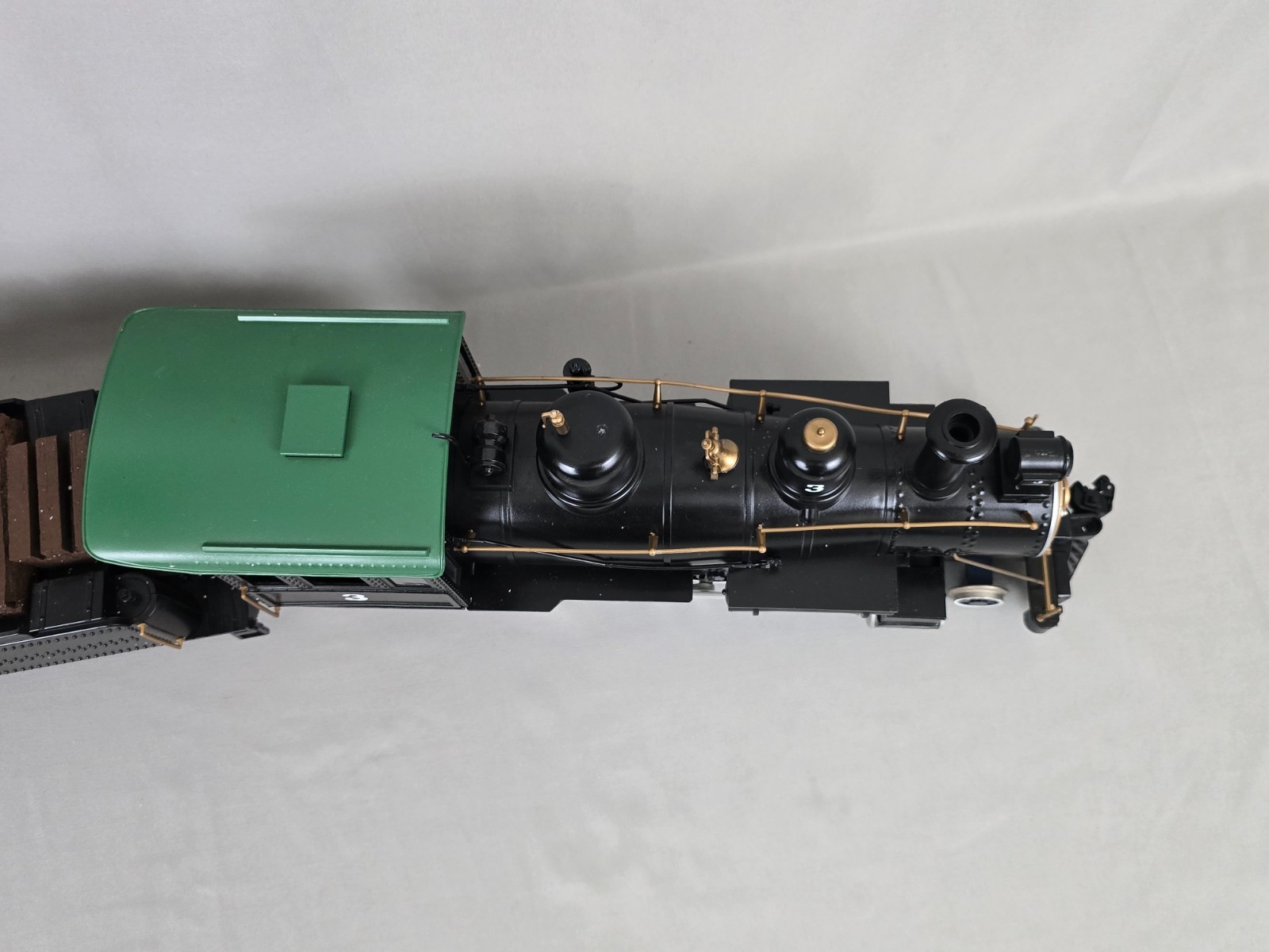 VINTAGE BACHMANN BIG HAULER G SCALE LOCOMOTIVE W/WOOD BURNING TENDER + BOX!