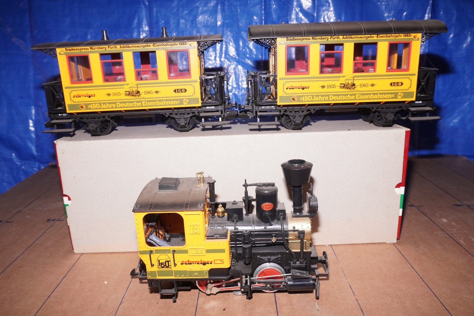 LGB Gauge G Steam Train Set 20528 “Schweiger” w/ Tracks & Transformer OVP