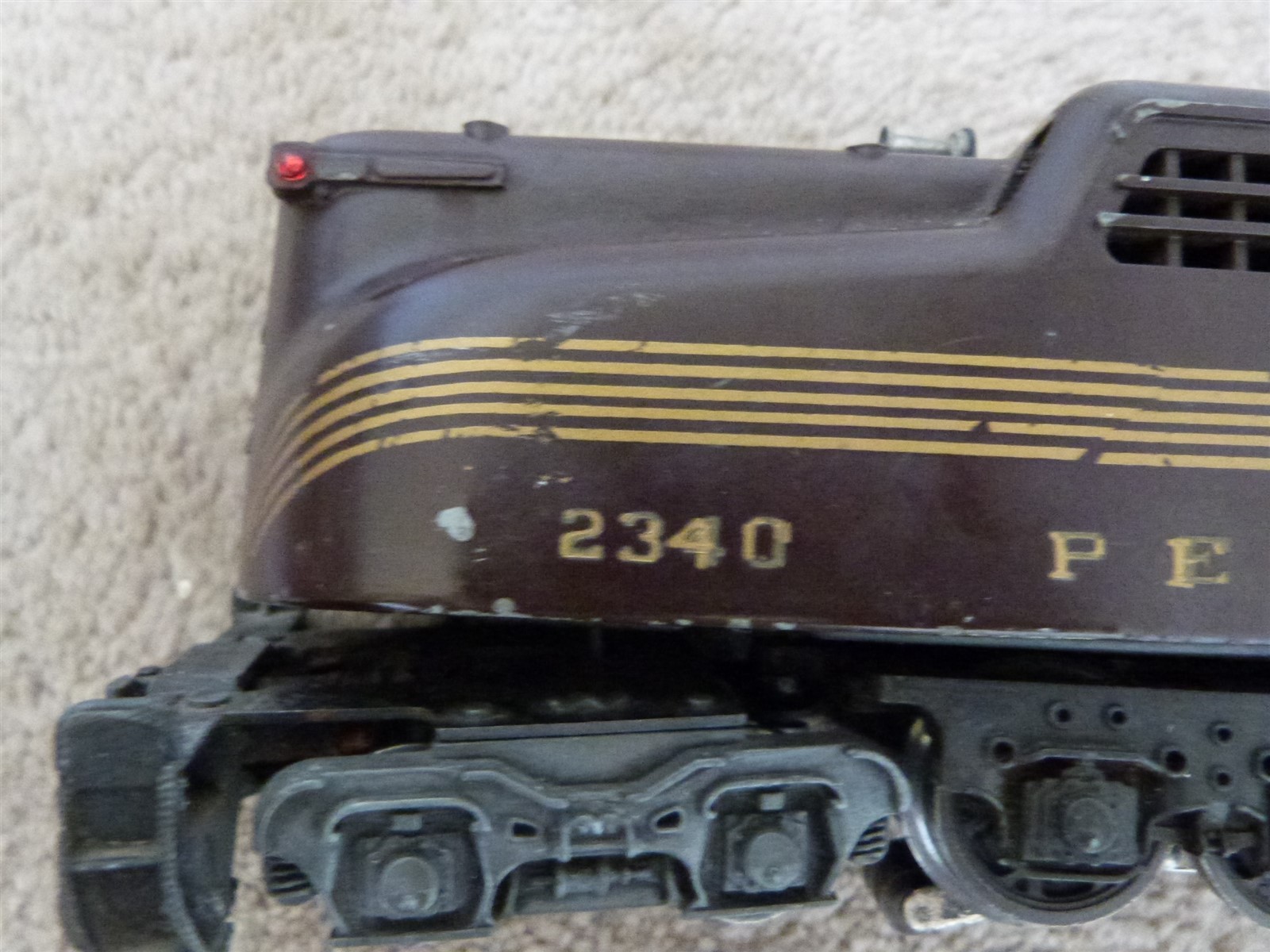VTG Lionel O Gauge 5 Stripe Electric Train Locomotive Engine 2340 Pennsylvania