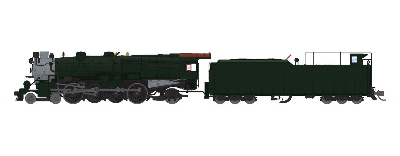 Broadway Limited 8497 N Pennsylvania Railroad Steam 4-8-2 unlettered (Analog DC)