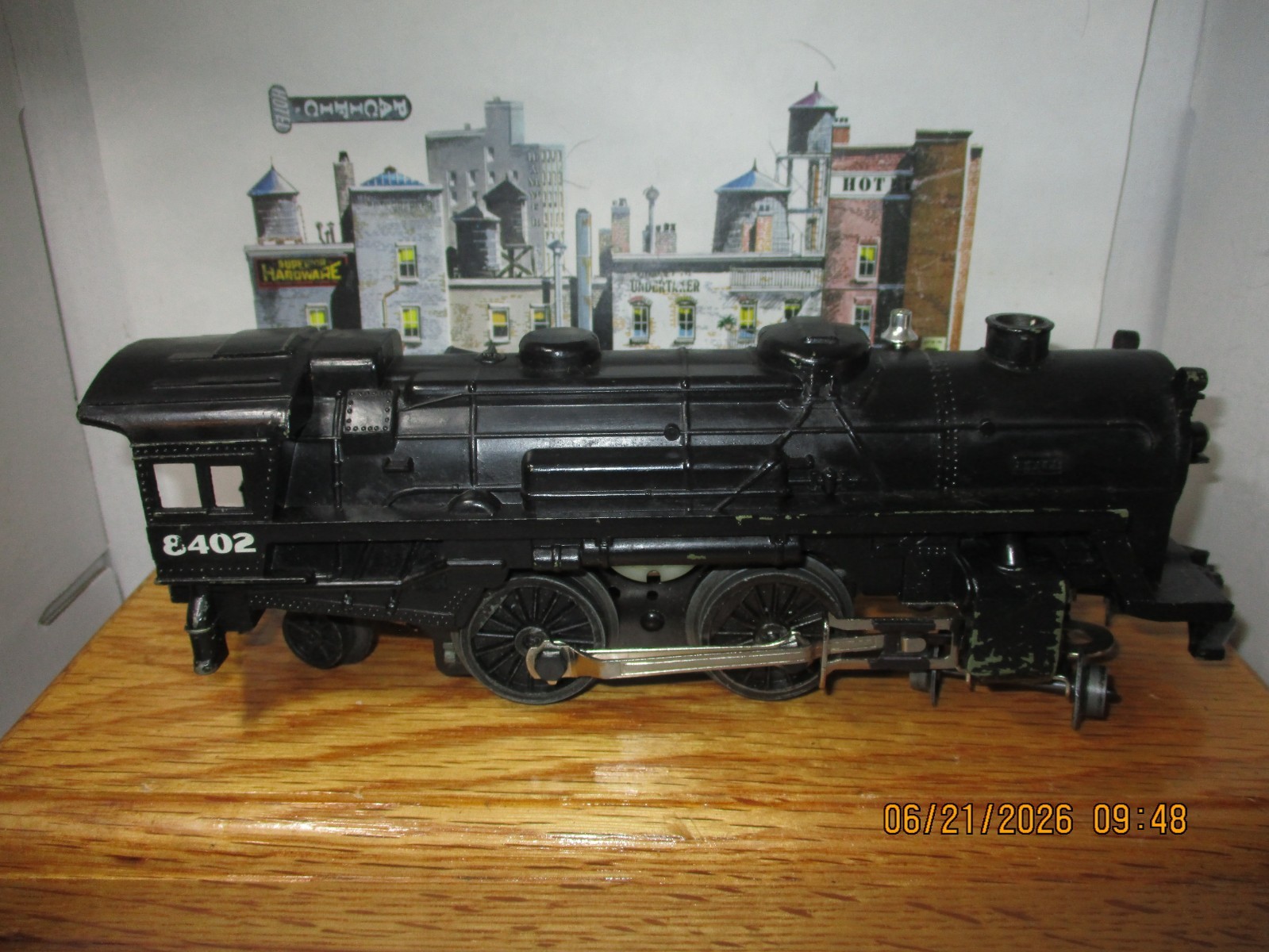 VINTAGE Lionel #8402 Reading DIE CAST Steam Locomotive~RUNS/LIGHTS/SMOKES