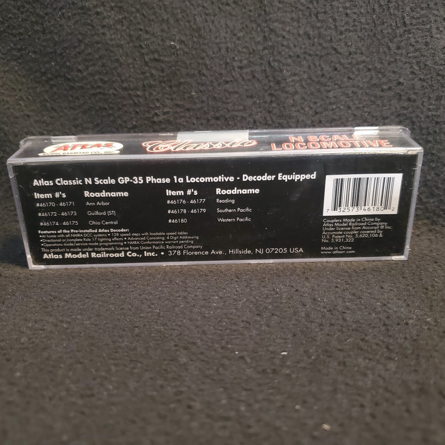ATLAS Classic 46180 GP-35 Western Pacific #3003 Locomotive N Scale Pumpkin