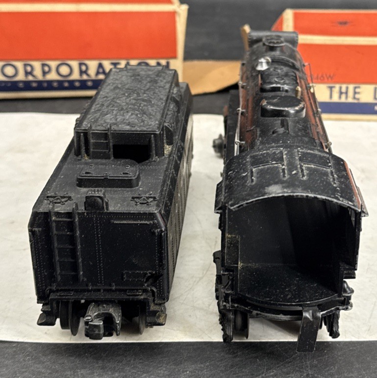 Lionel No. 2065 Steam Locomotive and 2046W Whistle Tender Boxed Postwar Runs