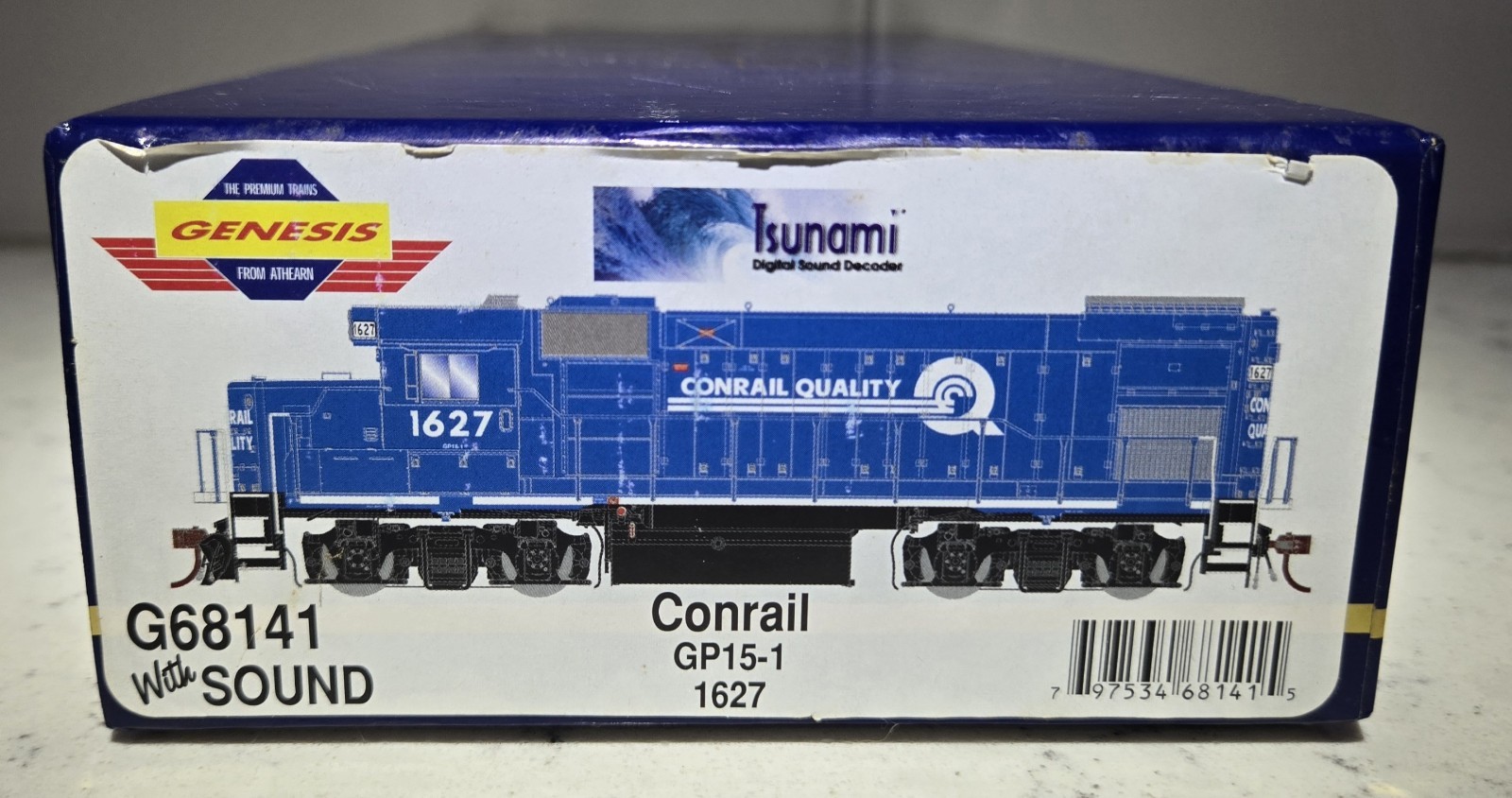 Athearn Genesis HO Scale Conrail Quality GP15-1 #1627 with DCC/Sound