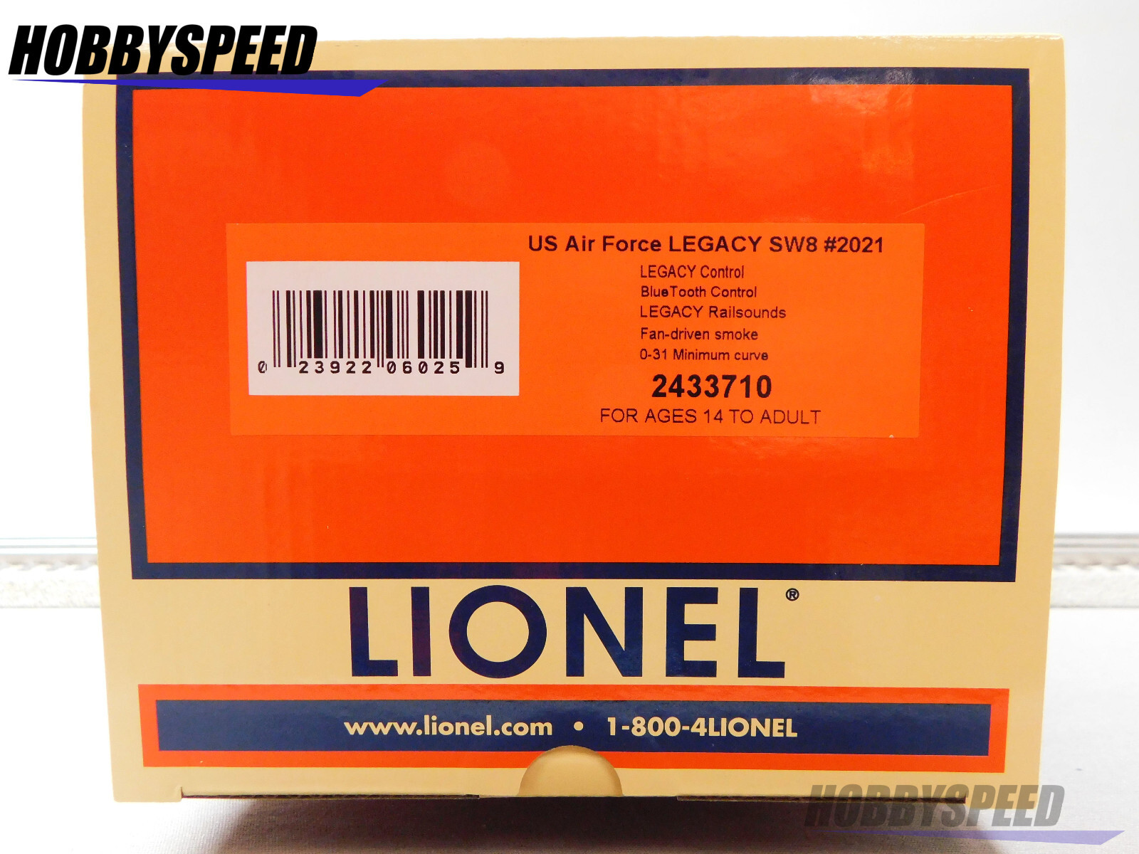 LIONEL US AIR FORCE LEGACY SW8 #2021 DIESEL ENGINE LOCOMOTIVE train 2433710 NEW