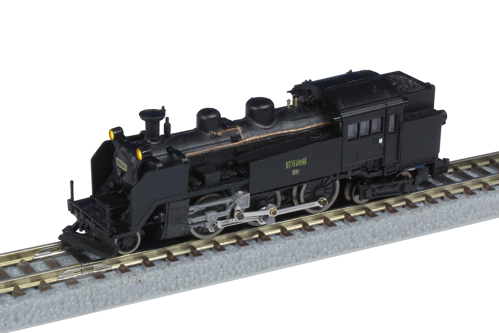 Rokuhan Z Gauge T019-8 JNR C11 No.209 Hokkaido 2-Lamp Type Steam Locomotive