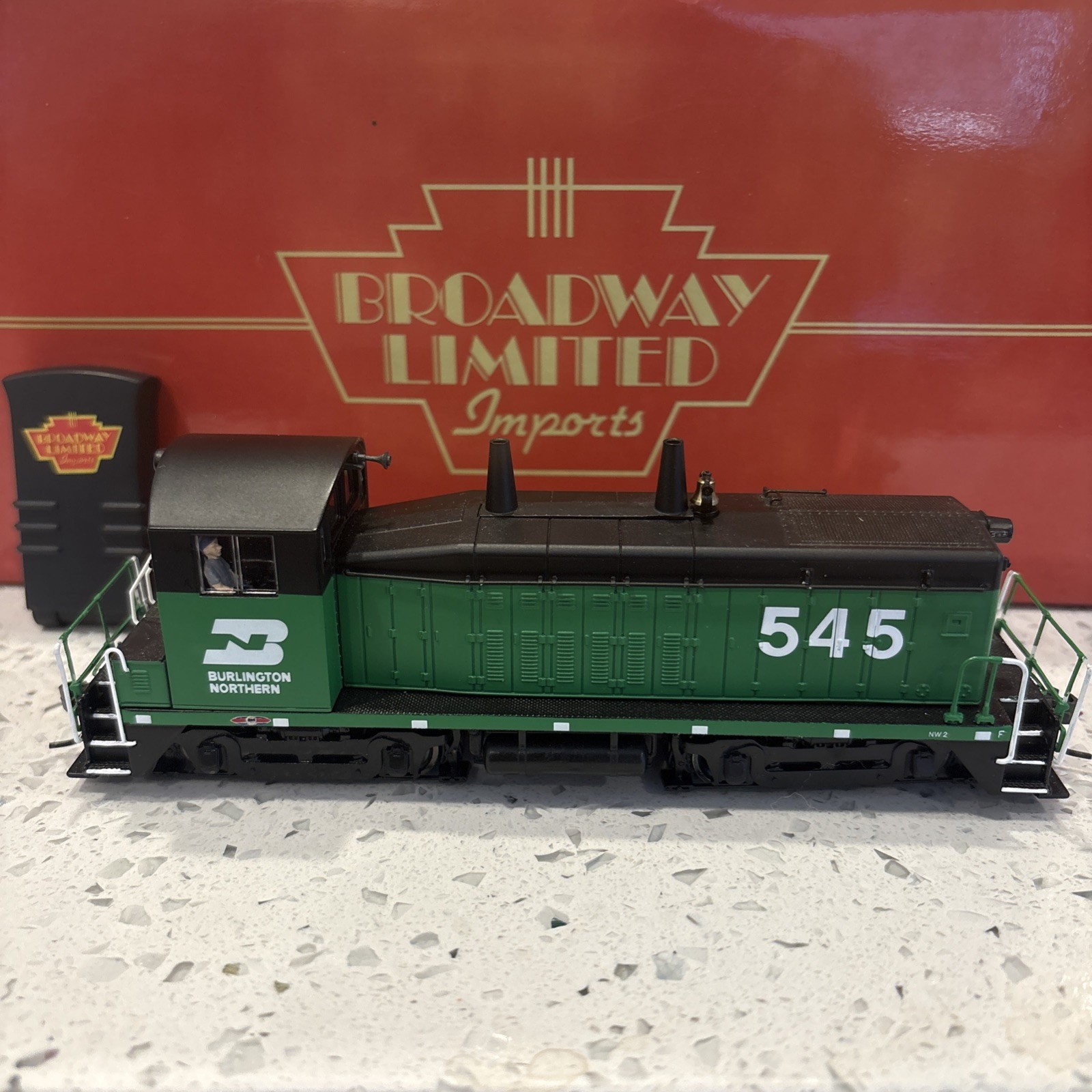 Broadway Limited 634 HO Burlington Northern Diesel EMD NW2 Phase V Switcher #545