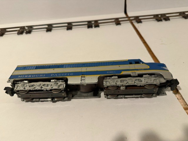 1959 American Flyer S Gauge 21922 Missouri Pacific PA-1 A-A Diesel Set
