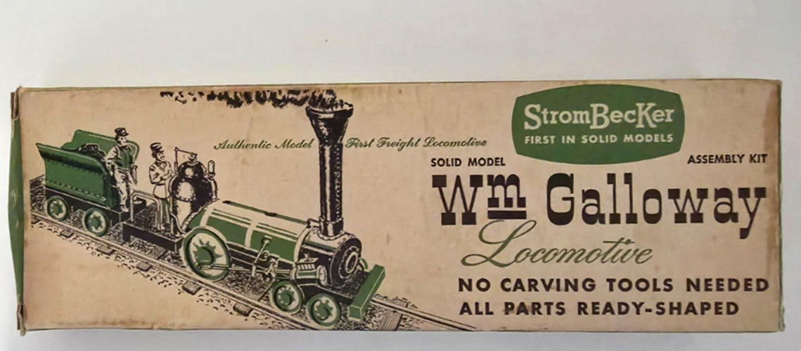 Vintage Strombecker Wm Galloway Locomotive Assembly Kit 1837-C Complete