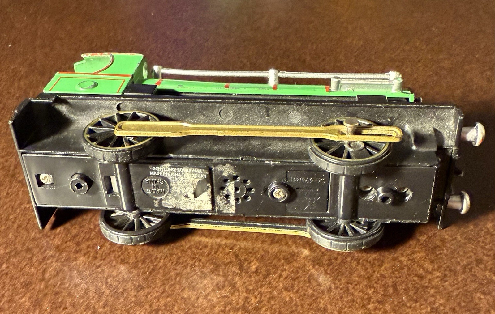 Schylling Green Locomotive Toy China Used