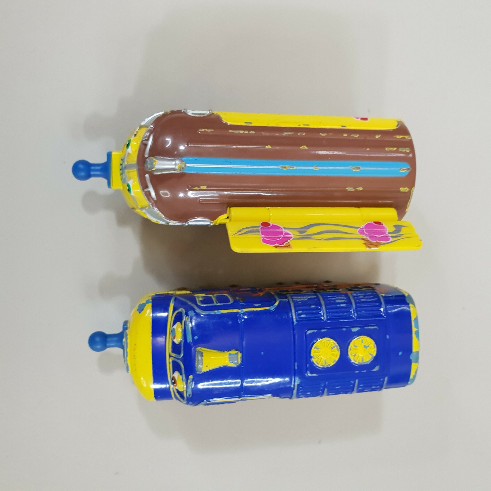 Chuggington Diecast Trains Frostini and Fall Brewster Learning Curve 2010 Toys