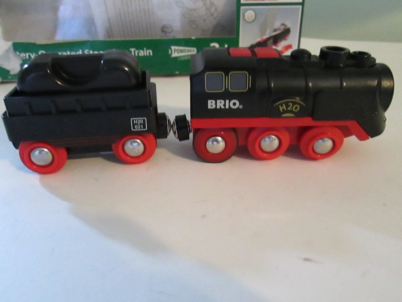 BRIO World 33884 Battery Operated Steaming Train Black & Red