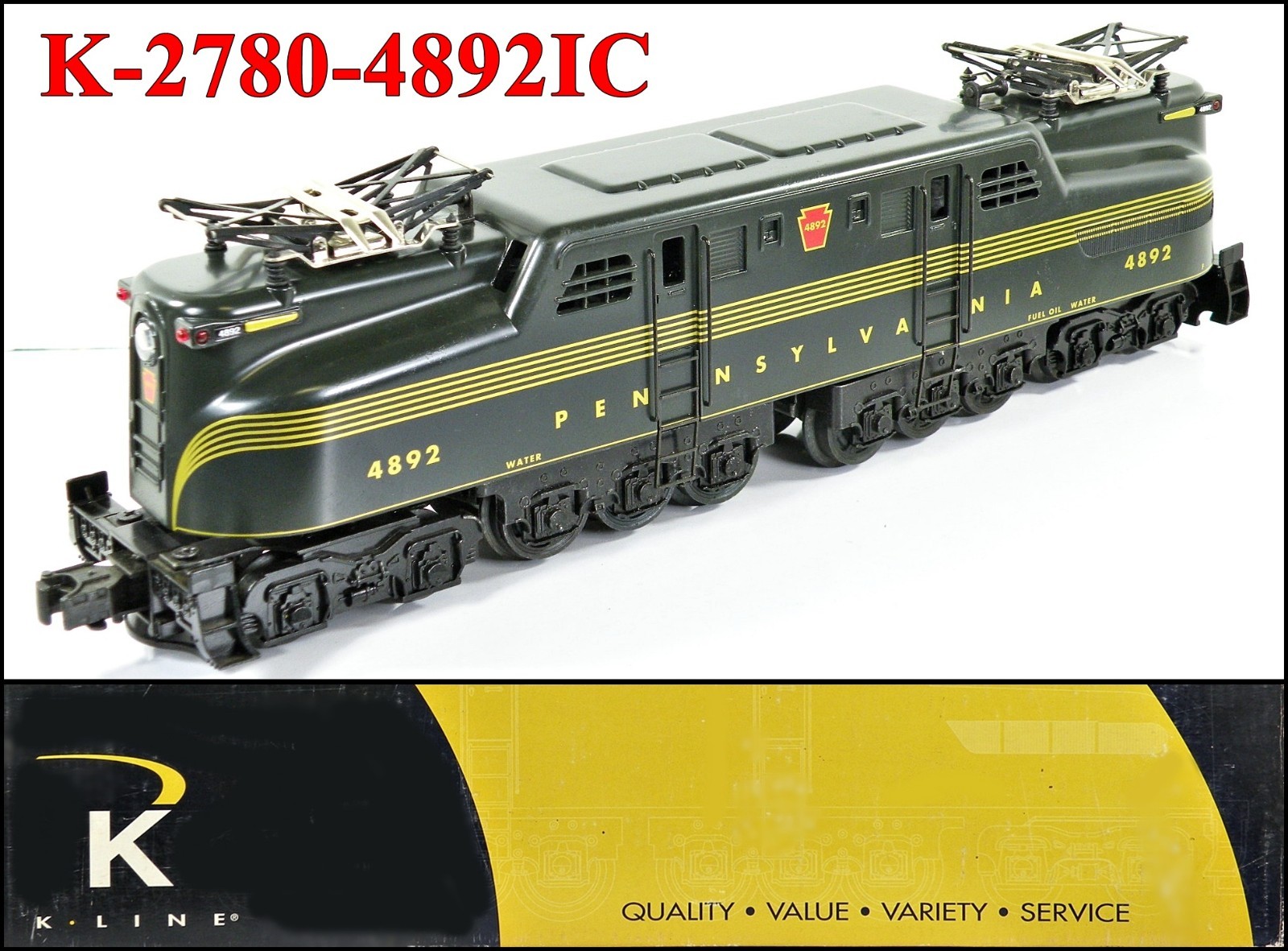 K-Line 2780-4892IC Pennsylvania PRR GG1 2002 KCC Exclusive LN/w/Box