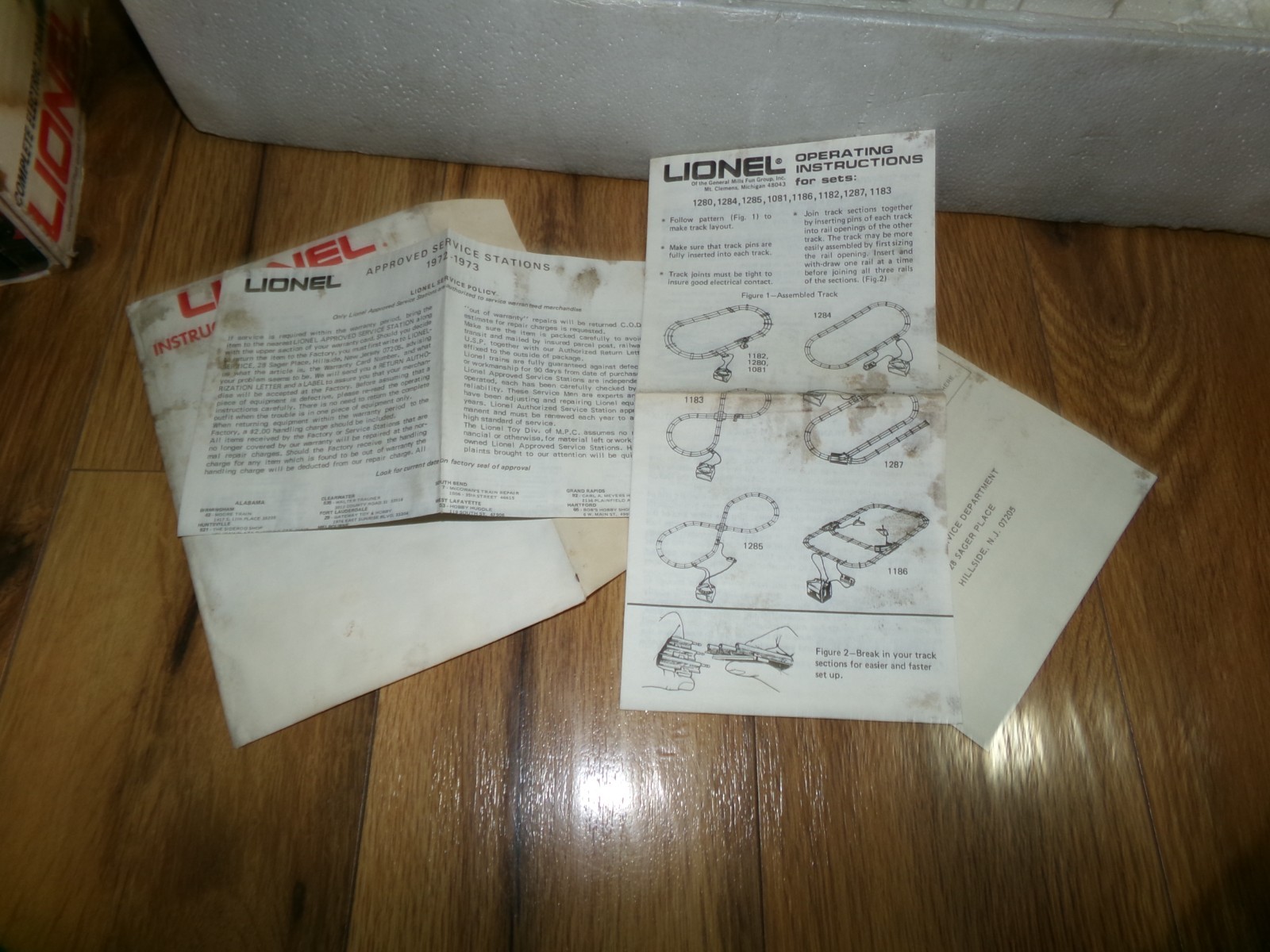***PARTS*** Vintage 1970s #6-1280 Lionel Kickapoo Valley and Northern Train Set