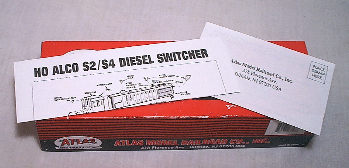 ATLAS No. 8753 HO SCALE POWERED MAINE COAST LINE ALCO S-4 DIESEL ROAD# 313 IN OB