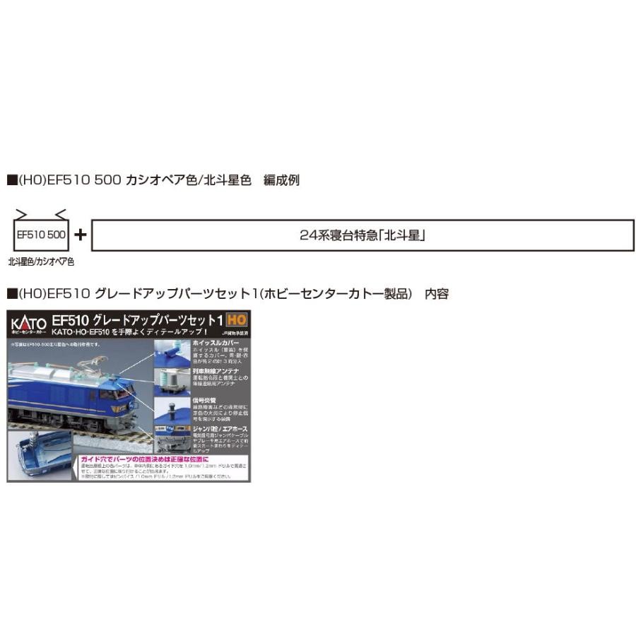 KATO 1-314 HO Scale EF510-500 JR Freight Hokutosei Color Electric Locomotive PSL