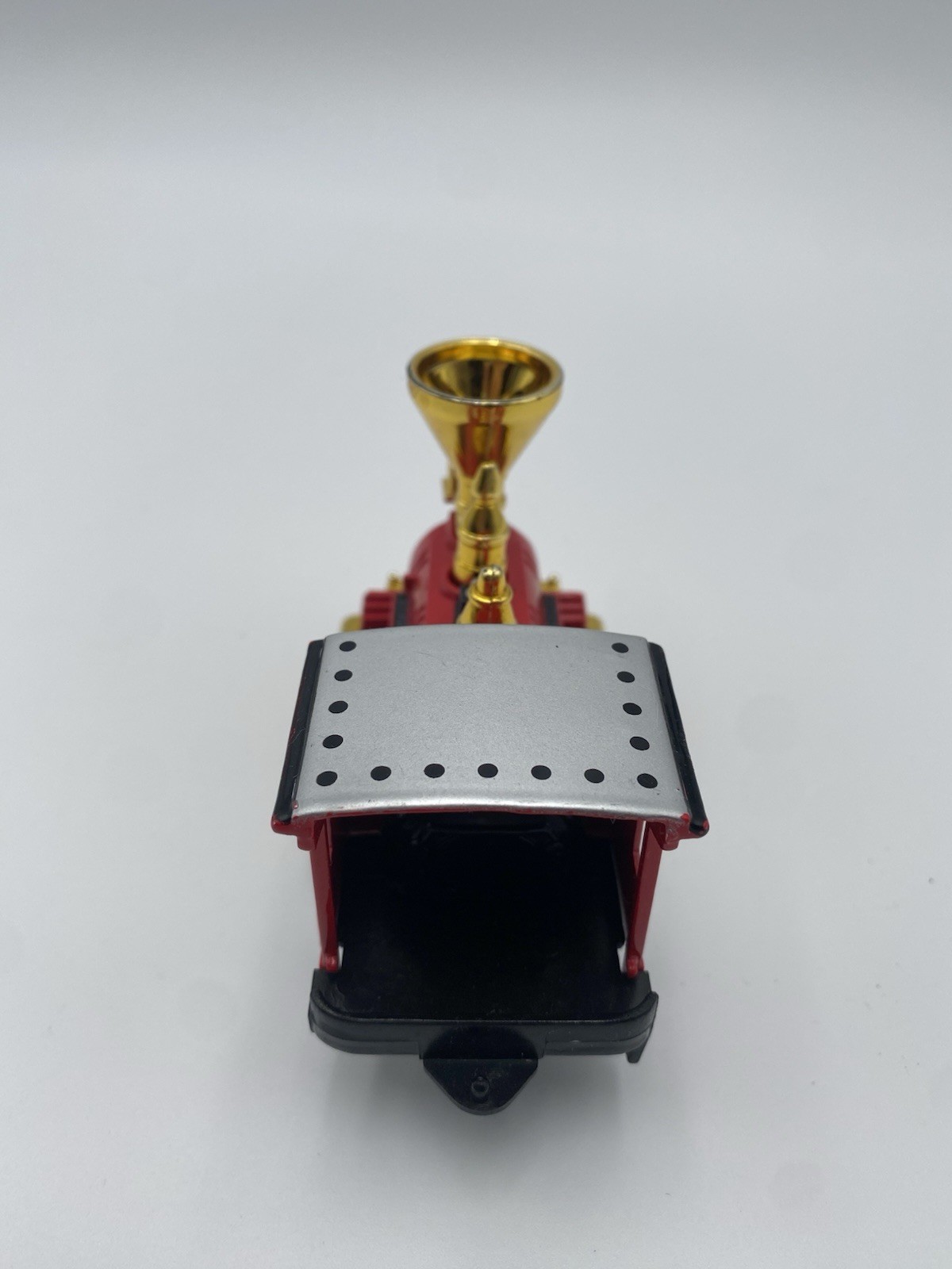 Classic Steam Steam Locomotive Toy Train – Red Gold Black Silver