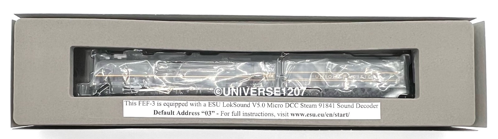 N Kato 126-0403-LS 4-8-4 FEF-3 Steam Locomotive UP #8444 Greyhound Sound DCC NIB