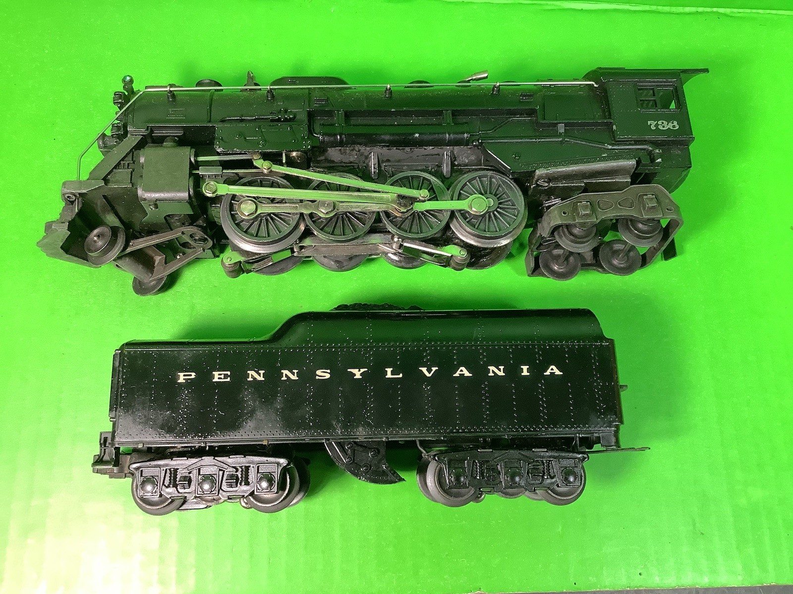 LIONEL POSTWAR # 736 BERKSHIRE STEAM LOCO OB, & 2671W TENDER
