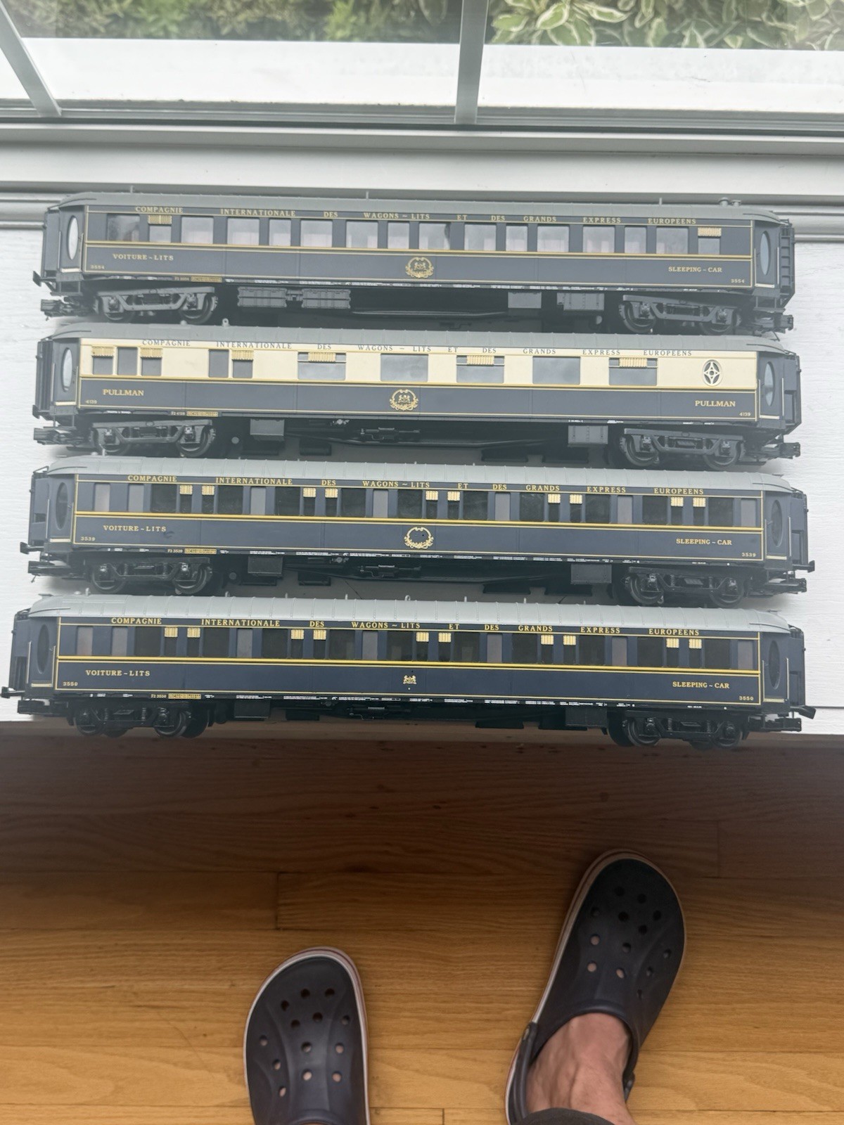 MYH premierO Gauge CIWL orient Express 4 Passenger Cars Pullman Sleeping Cars