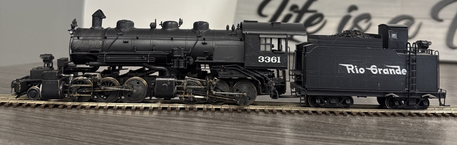 Pacific Fast Mail HO Brass Mallet Denver & Salt Lake 2-6-6-0 C/Ptd. D&RGW #3361