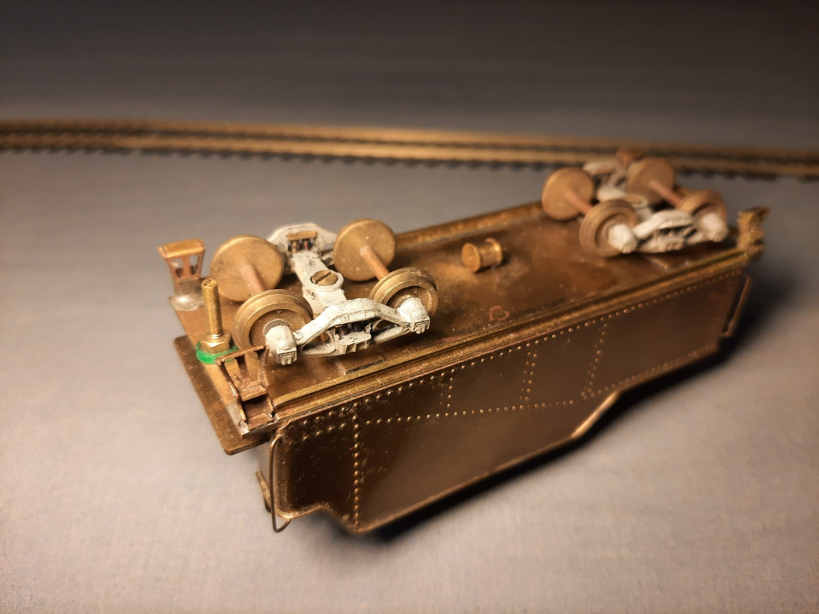 HO Brass United Models PFM Baldwin Coal to Oil Tender 29′ 8000 gallon Atlas
