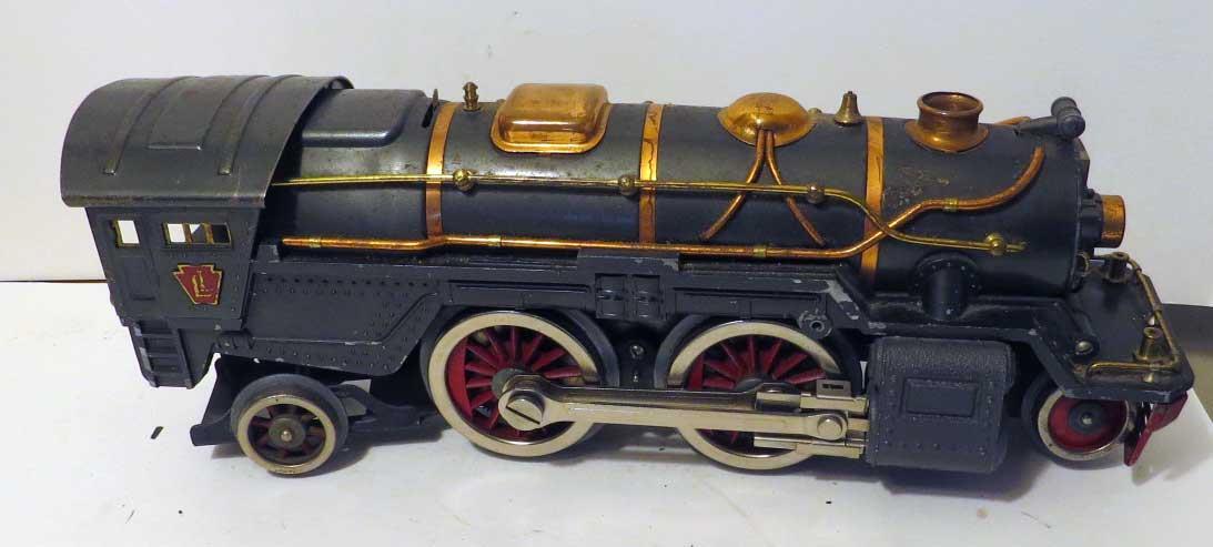 Lionel Pre-War Standard Gauge 385E Steam Engine and Tender – Gunmetal and Copper
