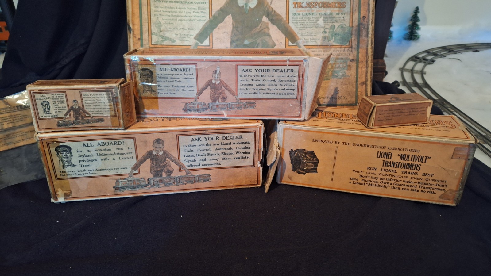 Prewar Lionel Standard Gauge Outfit 351 in OBs 8 Electric 112 114 117 Nice Set