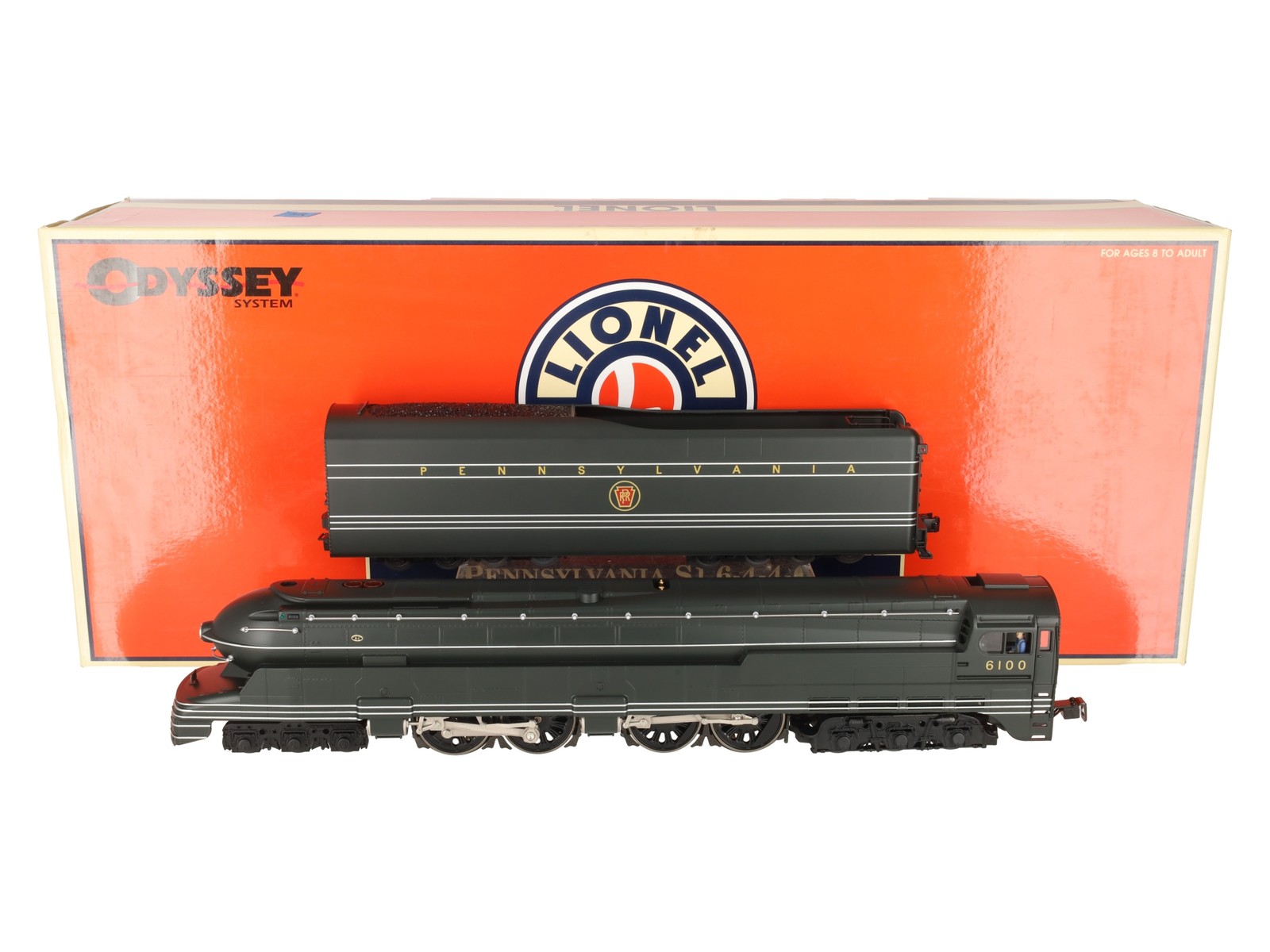 Lionel 6-38024 O Pennsylvania S1 6-4-4-6 Steam Loco & Tender #6100 w/Odyssey LN